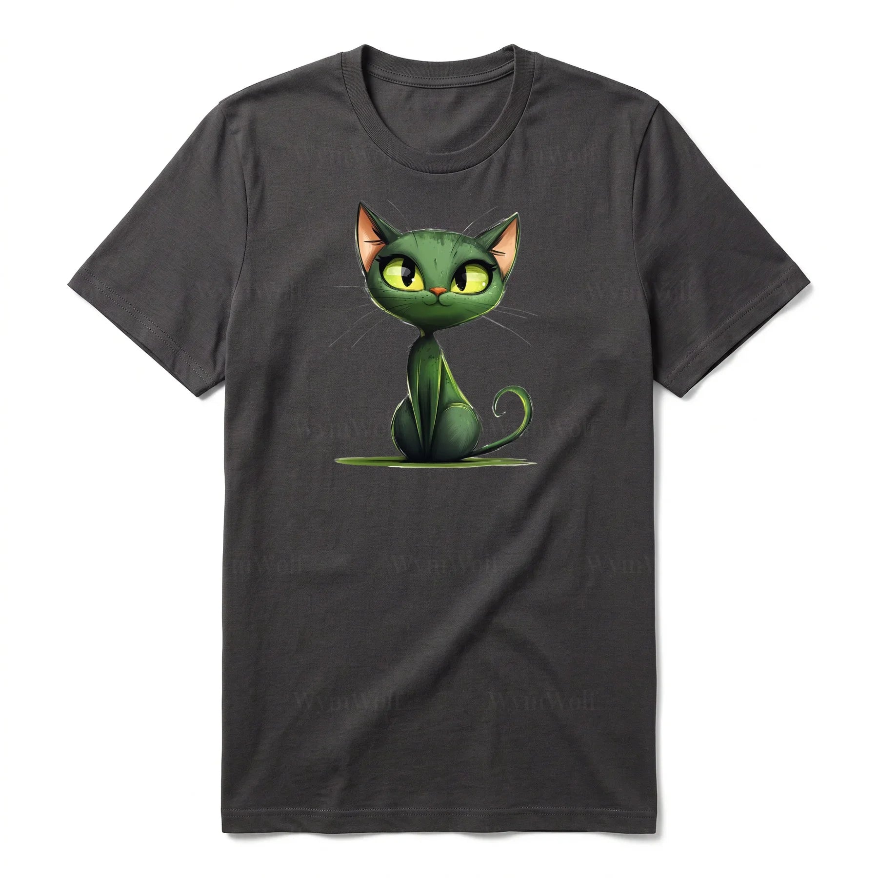 T-shirt Cat graphic 0033 - Dark Gray