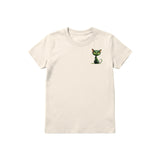 T-shirt Cat graphic 0033 - Natural
