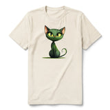 T-shirt Cat graphic 0033 - Natural
