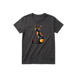 T-shirt Cat graphic 0034 - Dark Gray