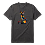 T-shirt Cat graphic 0034 - Dark Gray