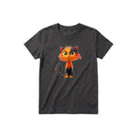 T-shirt Cat graphic 0035 - Dark Gray