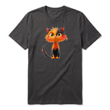 T-shirt Cat graphic 0035 - Dark Gray