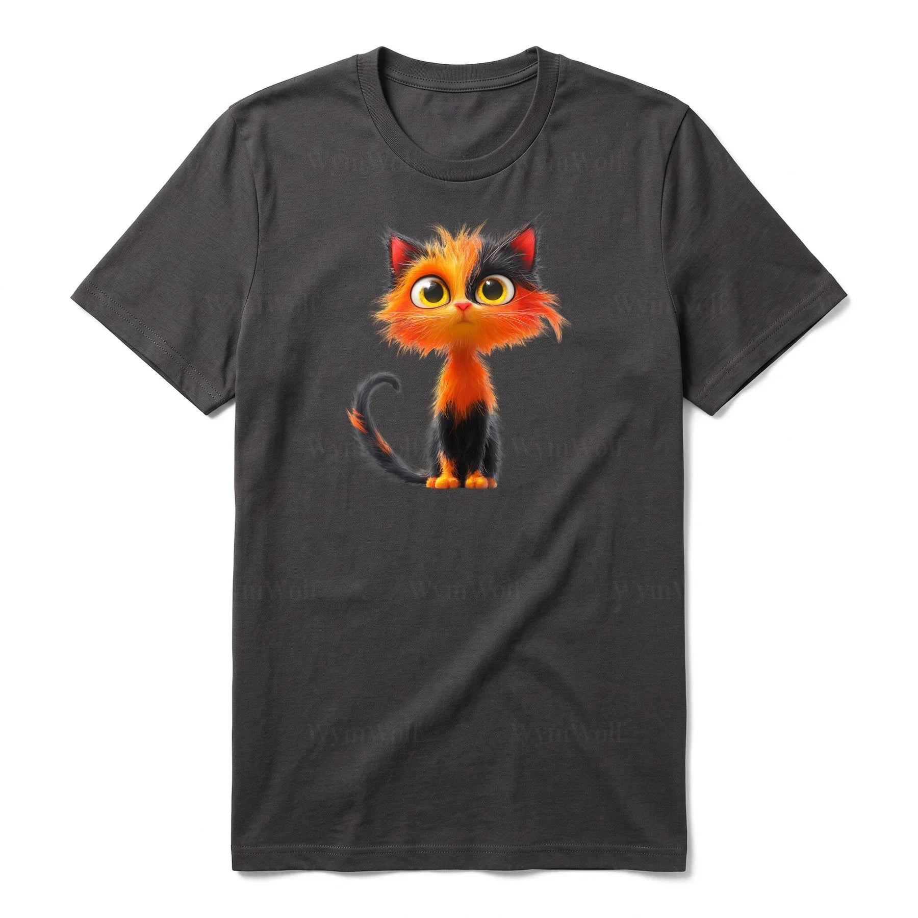 T-shirt Cat graphic 0035 - Dark Gray
