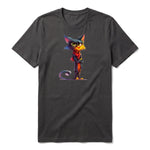 T-shirt Cat graphic 0036 - Dark Gray