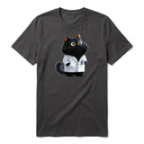 T-shirt Cat graphic 0037 - Dark Gray