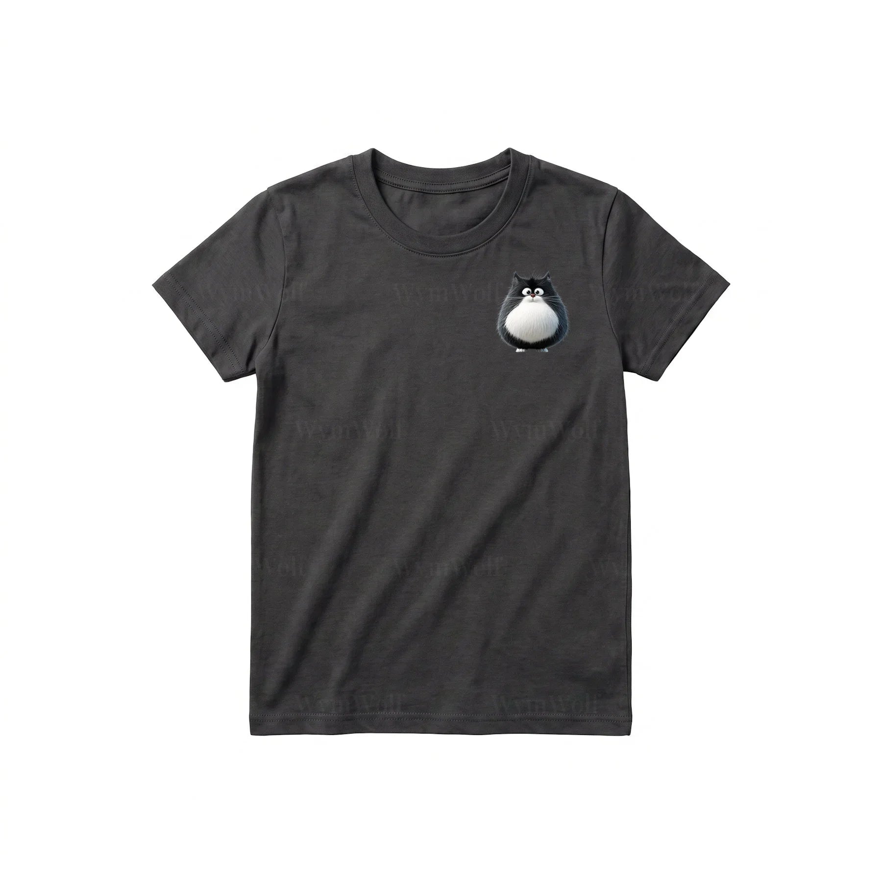T-shirt Cat graphic 0039 - Dark Gray
