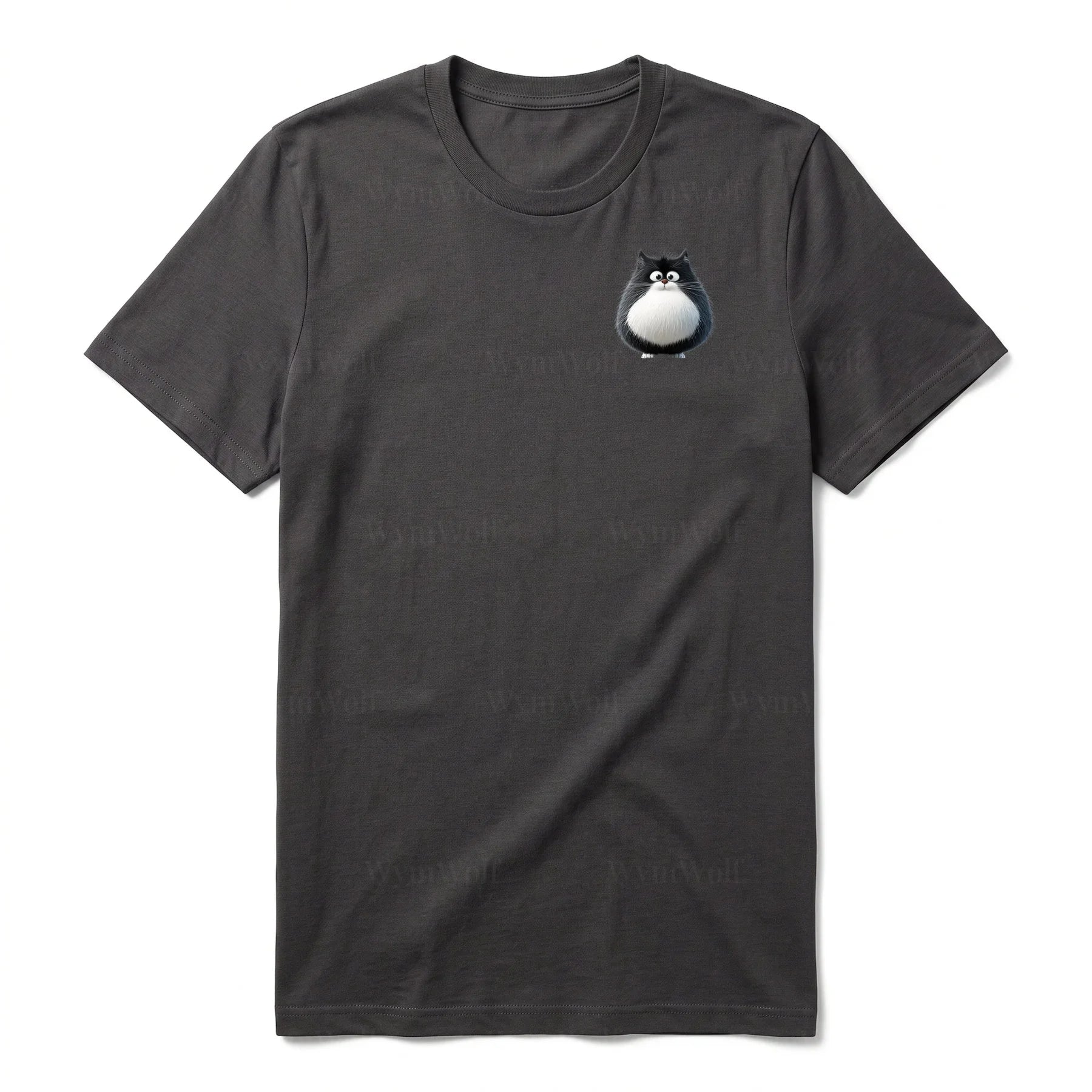 T-shirt Cat graphic 0039 - Dark Gray