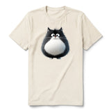 T-shirt Cat graphic 0039 - Natural