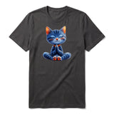 T-shirt Cat graphic 0040 - Dark Gray