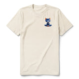 T-shirt Cat graphic 0040 - Natural