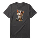 T-shirt Cat graphic 0042 - Dark Gray