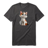 T-shirt Cat graphic 0043 - Dark Gray