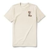 T-shirt Cat graphic 0043 - Natural