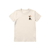 T-shirt Cat graphic 0044 - Natural