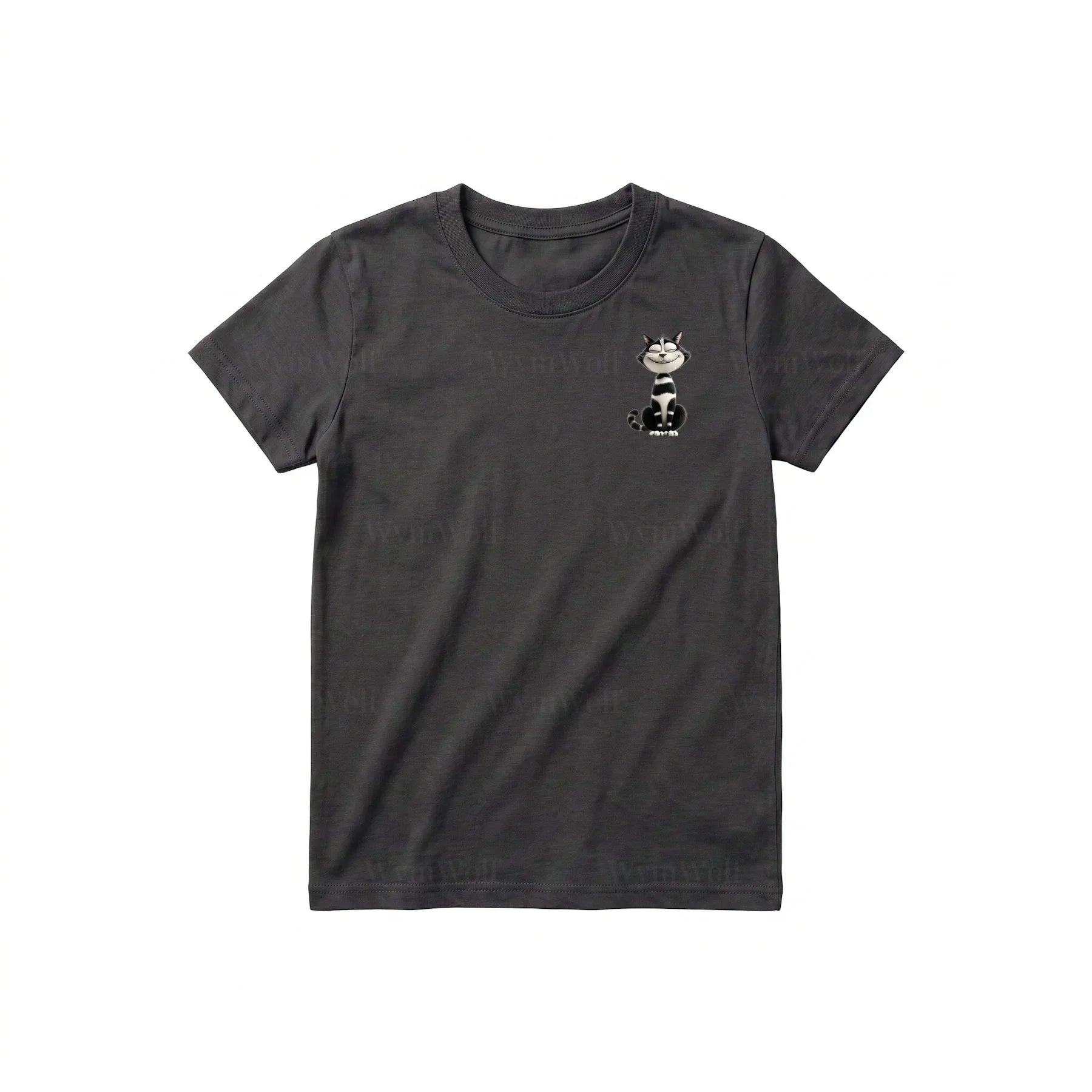 T-shirt Cat graphic 0045 - Dark Gray