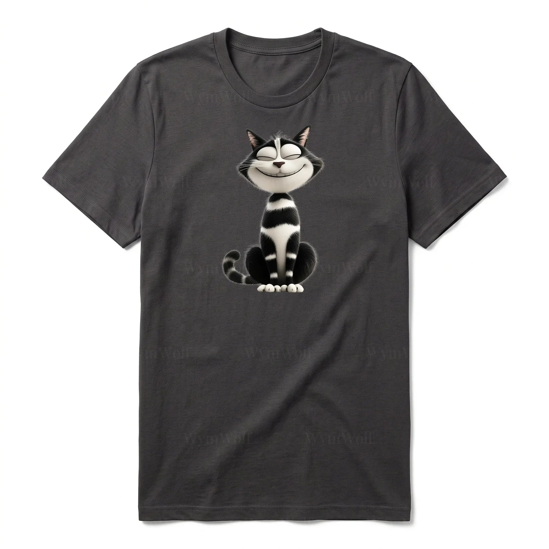 T-shirt Cat graphic 0045 - Dark Gray