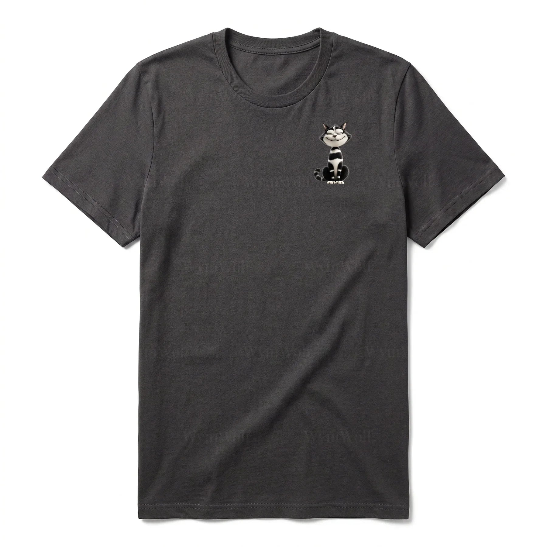 T-shirt Cat graphic 0045 - Dark Gray