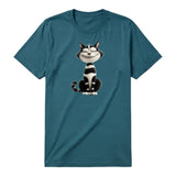 T-shirt Cat graphic 0045 - Deep Teal