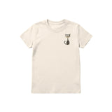 T-shirt Cat graphic 0046 - Natural