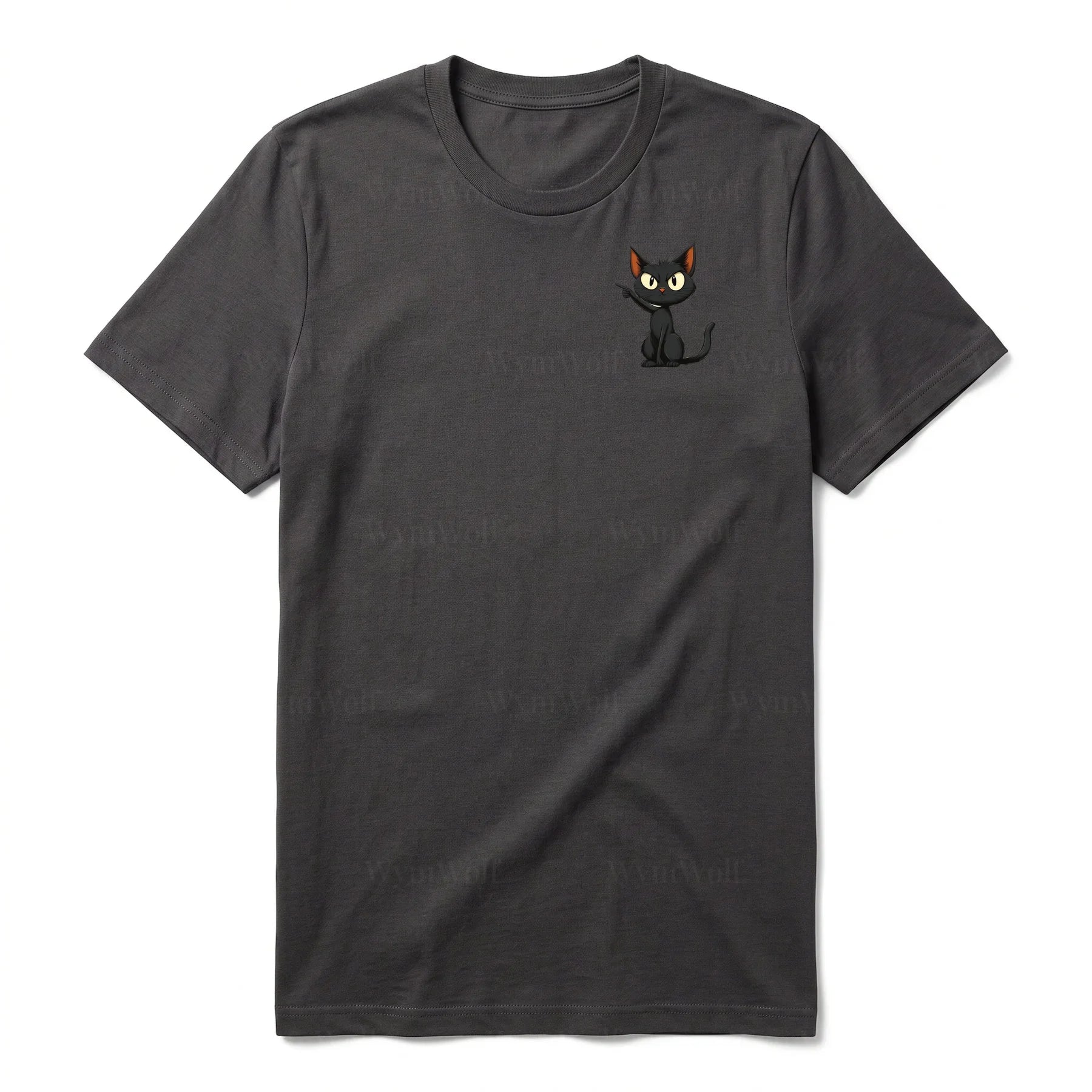 T-shirt Cat graphic 0047 - Dark Gray