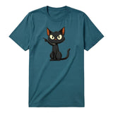 T-shirt Cat graphic 0047 - Deep Teal