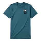 T-shirt Cat graphic 0047 - Deep Teal