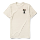T-shirt Cat graphic 0047 - Natural