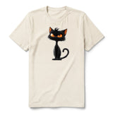 T-shirt Cat graphic 0048 - Natural