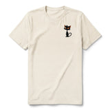 T-shirt Cat graphic 0048 - Natural