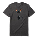 T-shirt Cat graphic 0049 - Dark Gray
