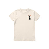 T-shirt Cat graphic 0049 - Natural