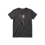 T-shirt Cat graphic 0050 - Dark Gray