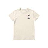 T-shirt Cat graphic 0050 - Natural