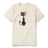 T-shirt Cat graphic 0050 - Natural