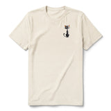 T-shirt Cat graphic 0050 - Natural
