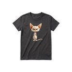 T-shirt Cat graphic 0051 - Dark Gray
