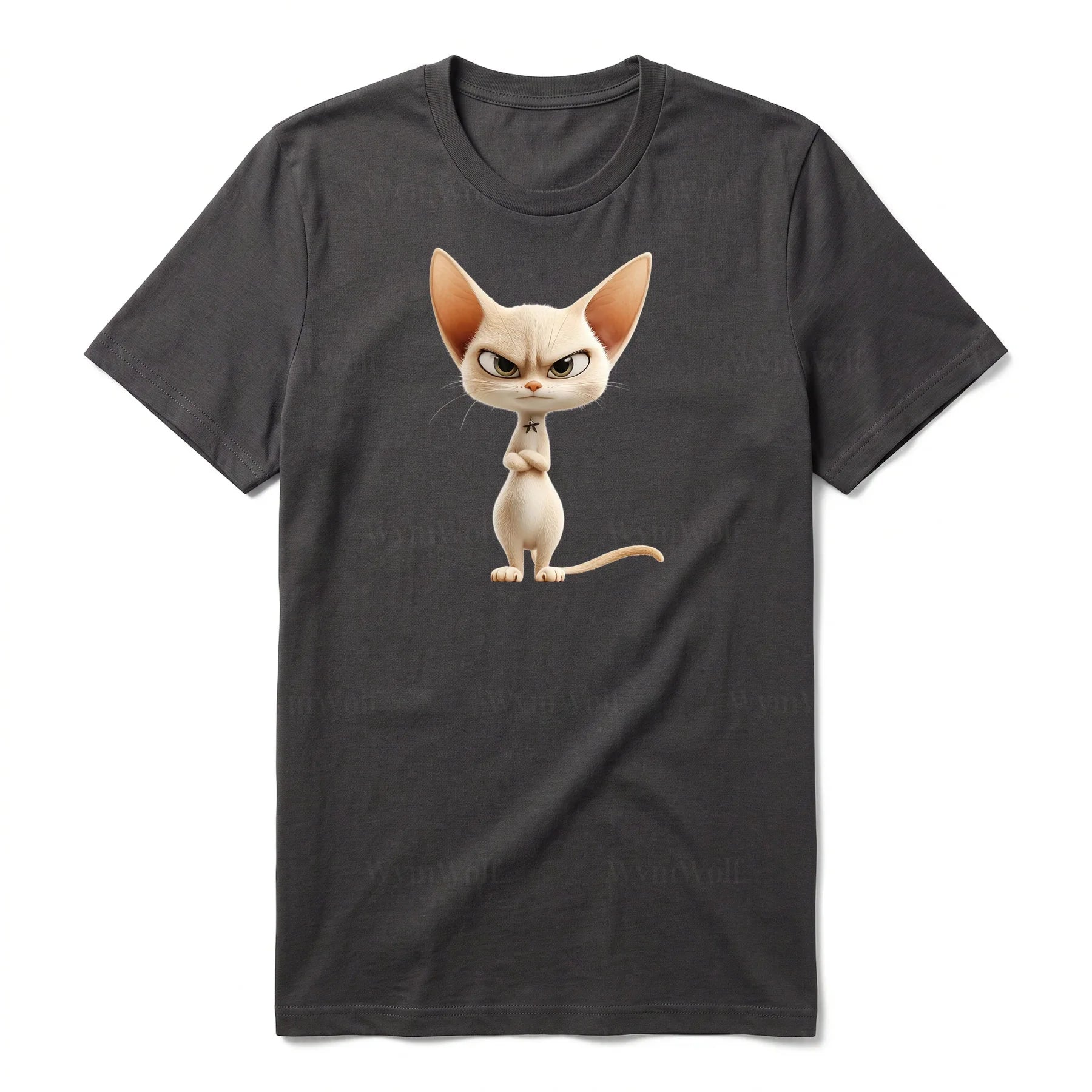 T-shirt Cat graphic 0051 - Dark Gray