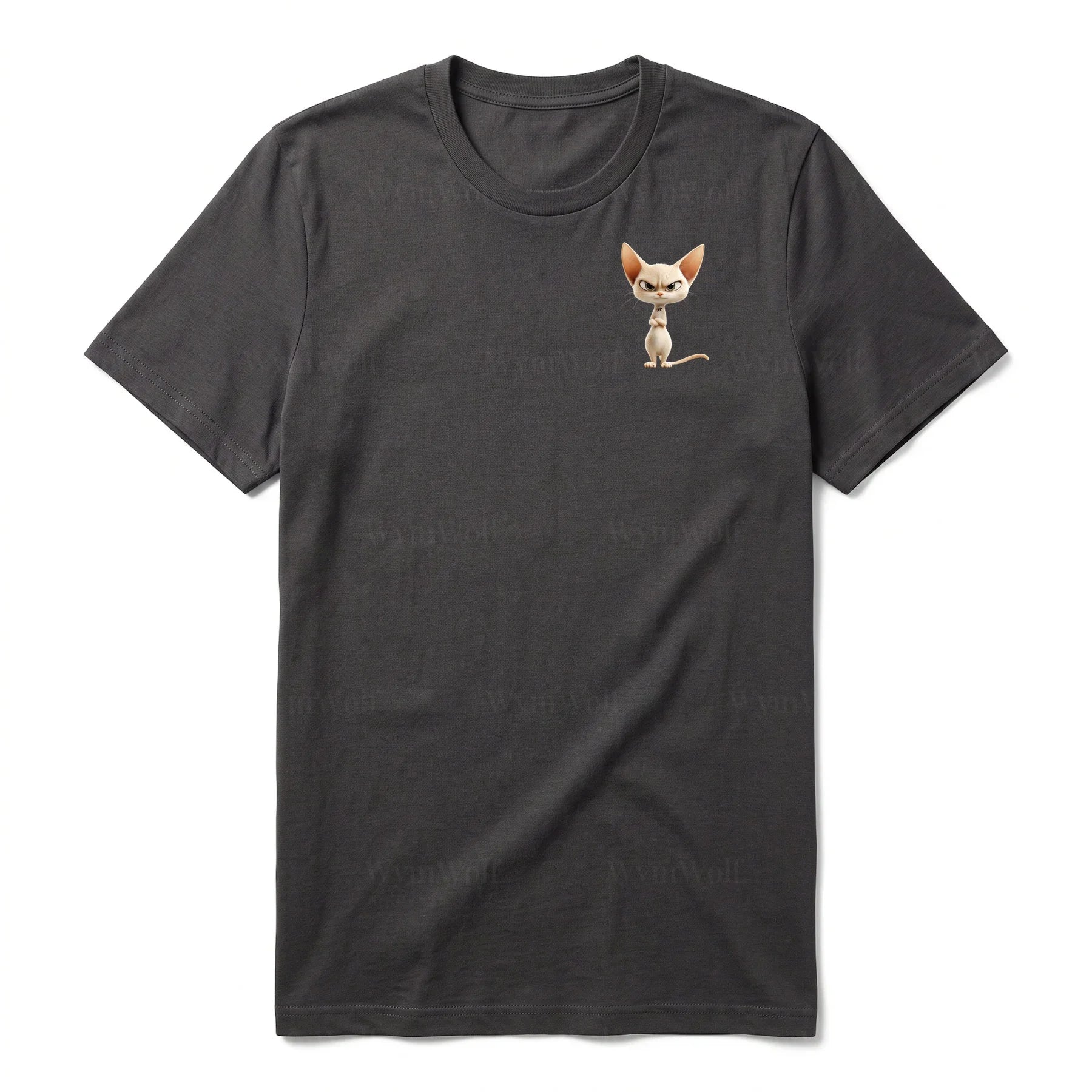 T-shirt Cat graphic 0051 - Dark Gray