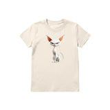 T-shirt Cat graphic 0052 - Natural