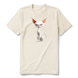 T-shirt Cat graphic 0052 - Natural