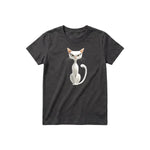 T-shirt Cat graphic 0053 - Dark Gray
