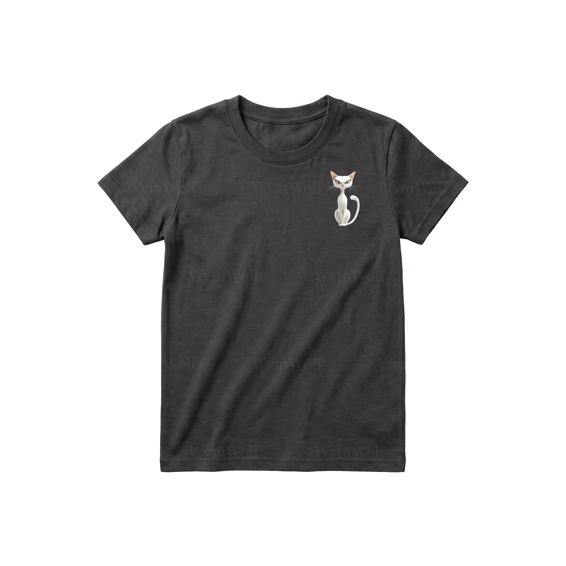 T-shirt Cat graphic 0053 - Dark Gray