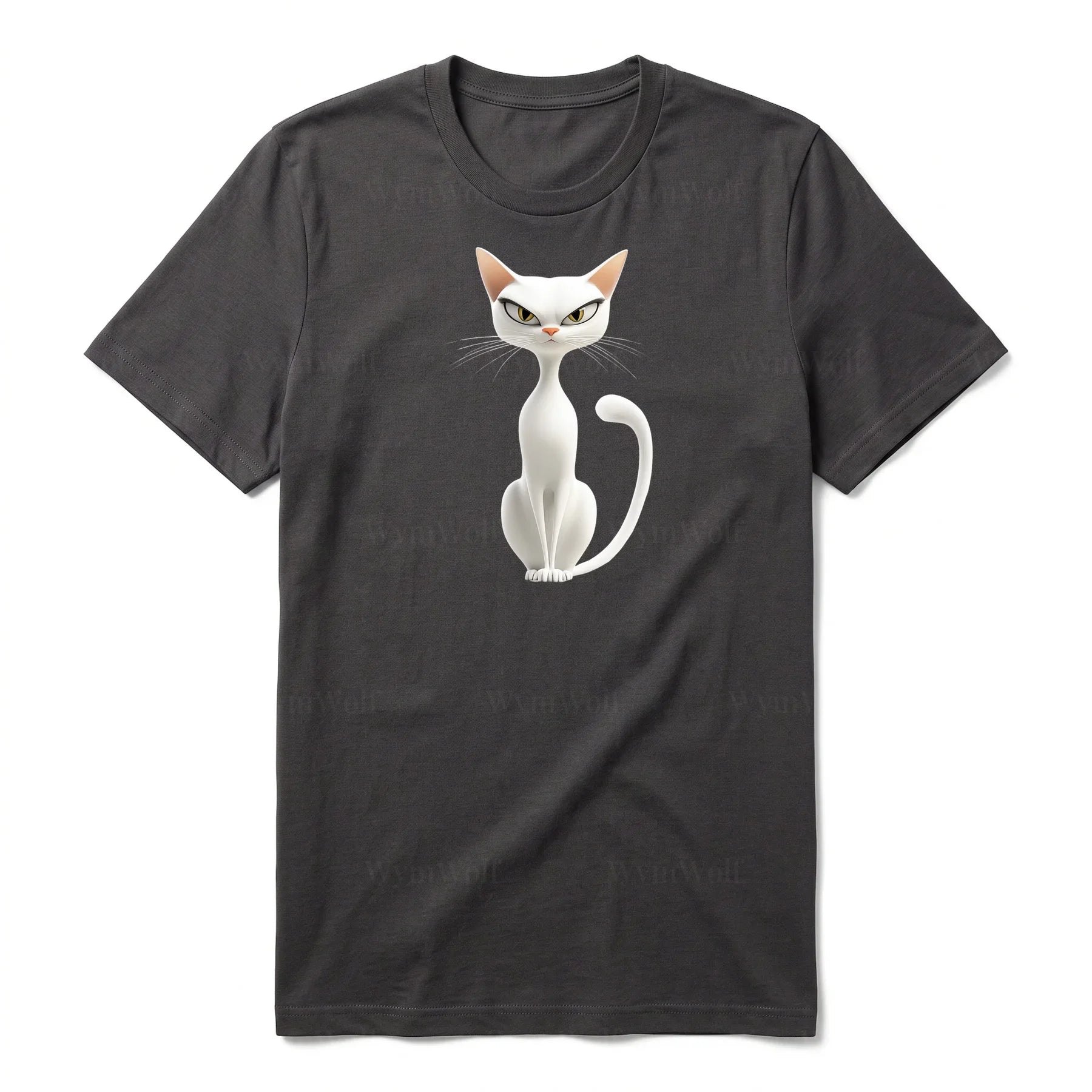 T-shirt Cat graphic 0053 - Dark Gray