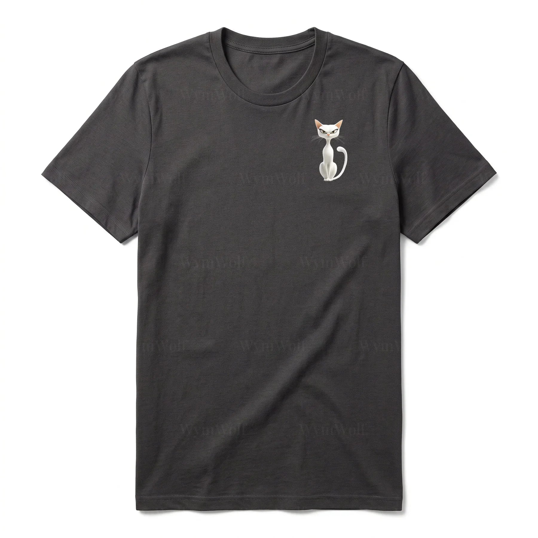 T-shirt Cat graphic 0053 - Dark Gray