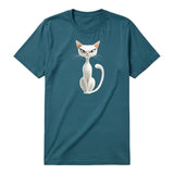 T-shirt Cat graphic 0053 - Deep Teal