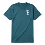 T-shirt Cat graphic 0053 - Deep Teal