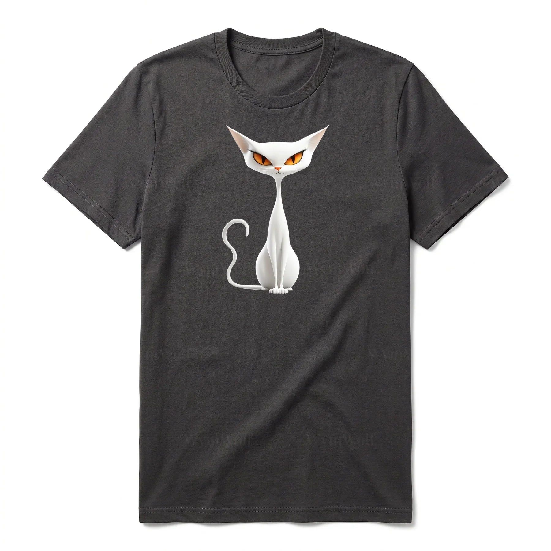 T-shirt Cat graphic 0054 - Dark Gray
