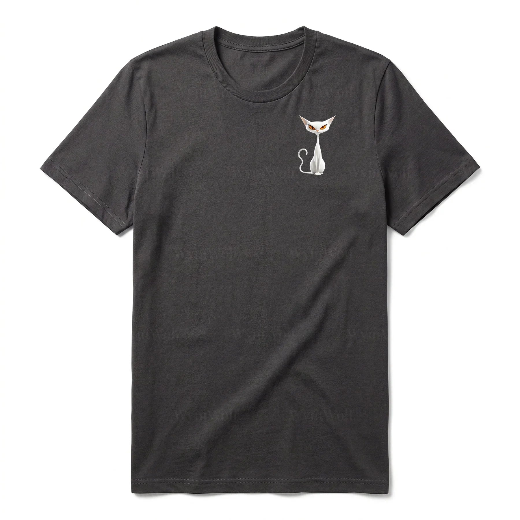 T-shirt Cat graphic 0054 - Dark Gray