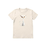 T-shirt Cat graphic 0054 - Natural